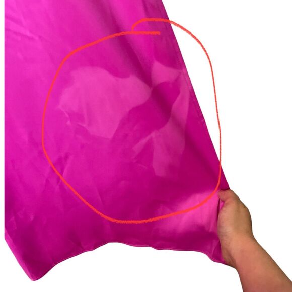 NBD NWT Helen Slip Maxi Dress Women’s Size Small Lace Back Front Slit Satin - Picture 11 of 12